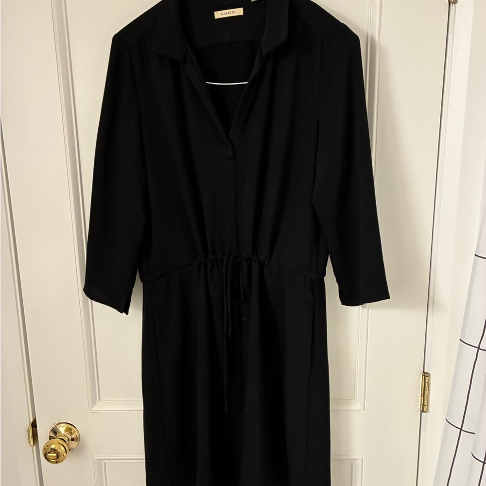 Aritzia Babaton Black Midi Dress